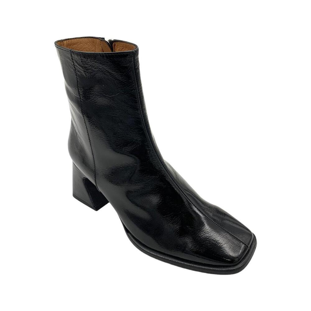 Intentionally Women's Taffy Blank Leather Ankle Boots Black - Medium